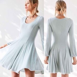 Long sleeve skater dress